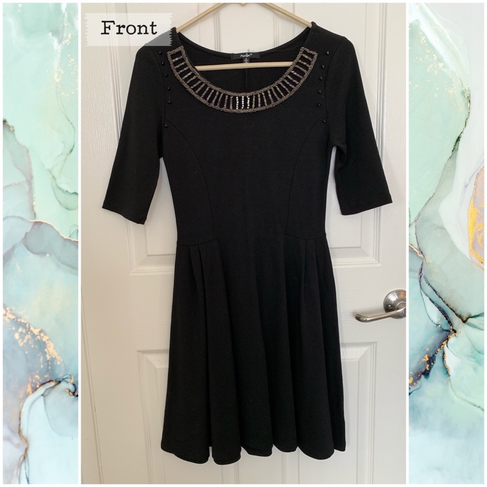 Dark Grey A Line Dress